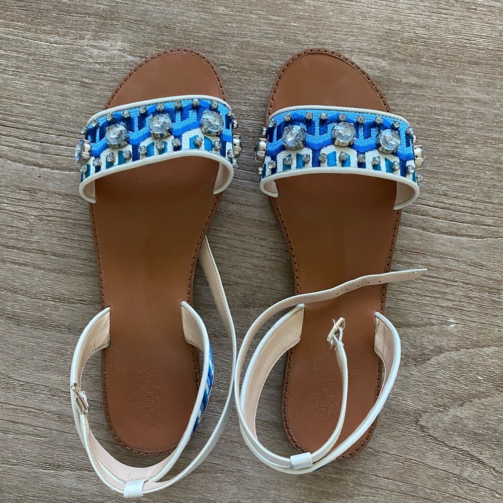 Vince Camuto ankle strap flats